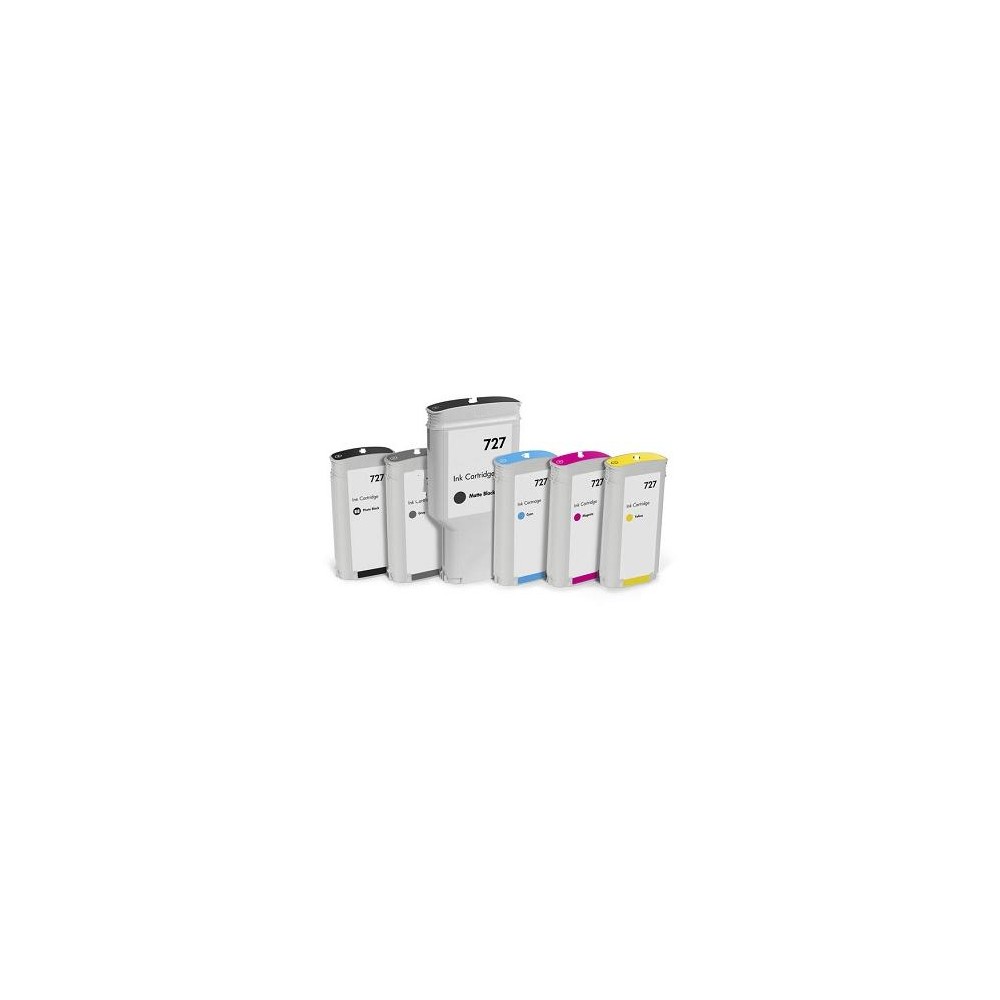 Cyan Compatible  Hp Designjet  T1500,T2500,T920-130Ml 727