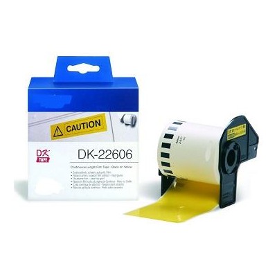 Amarillo 62mmX15.24m  para Brother P-Touch QL1000 1050 1060